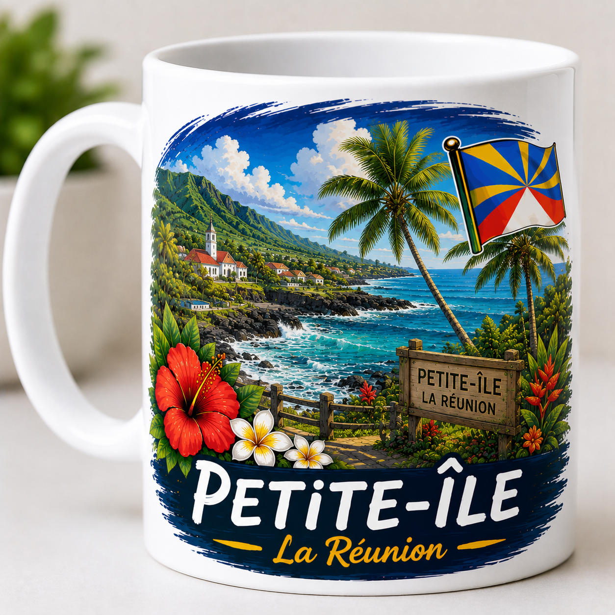 Mug Les Villes de La Réunion