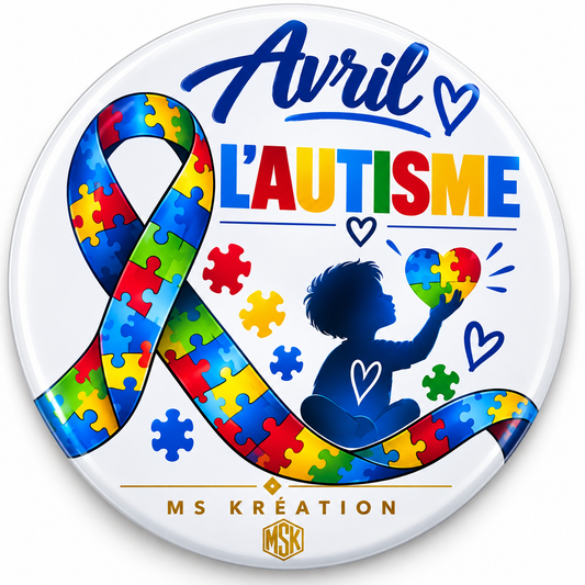 Badge Avril – Sensibilisation à l’autisme