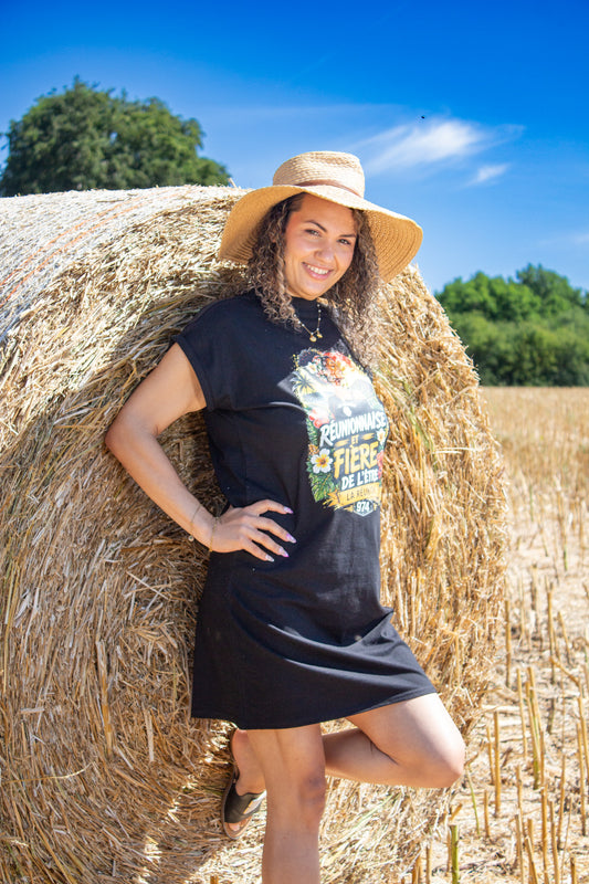 Robe T-shirt « Réunionnaise et Fière de l'être » – Édition 974