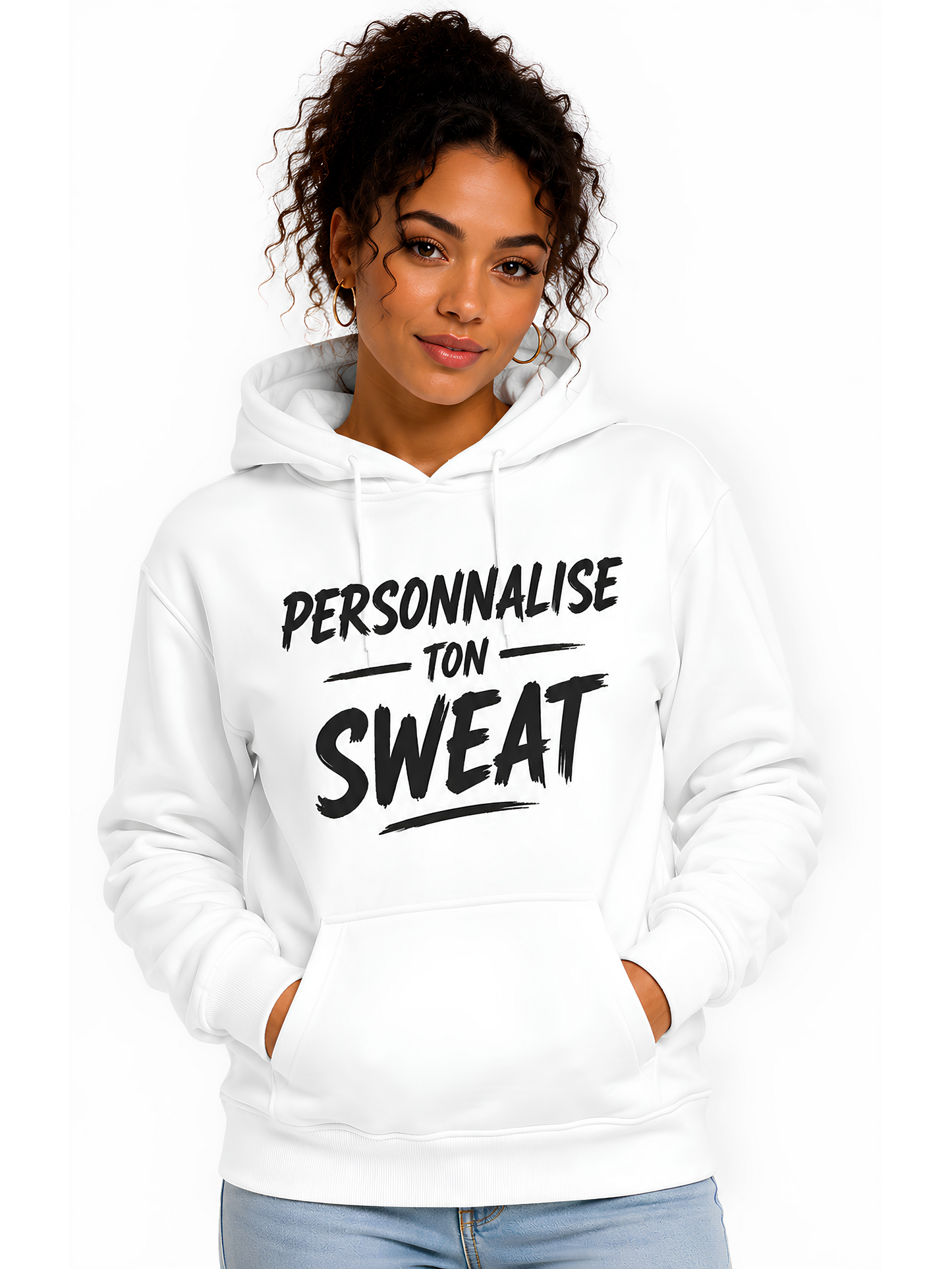 Sweat à capuche personnalisable unisexe – MS Kréation