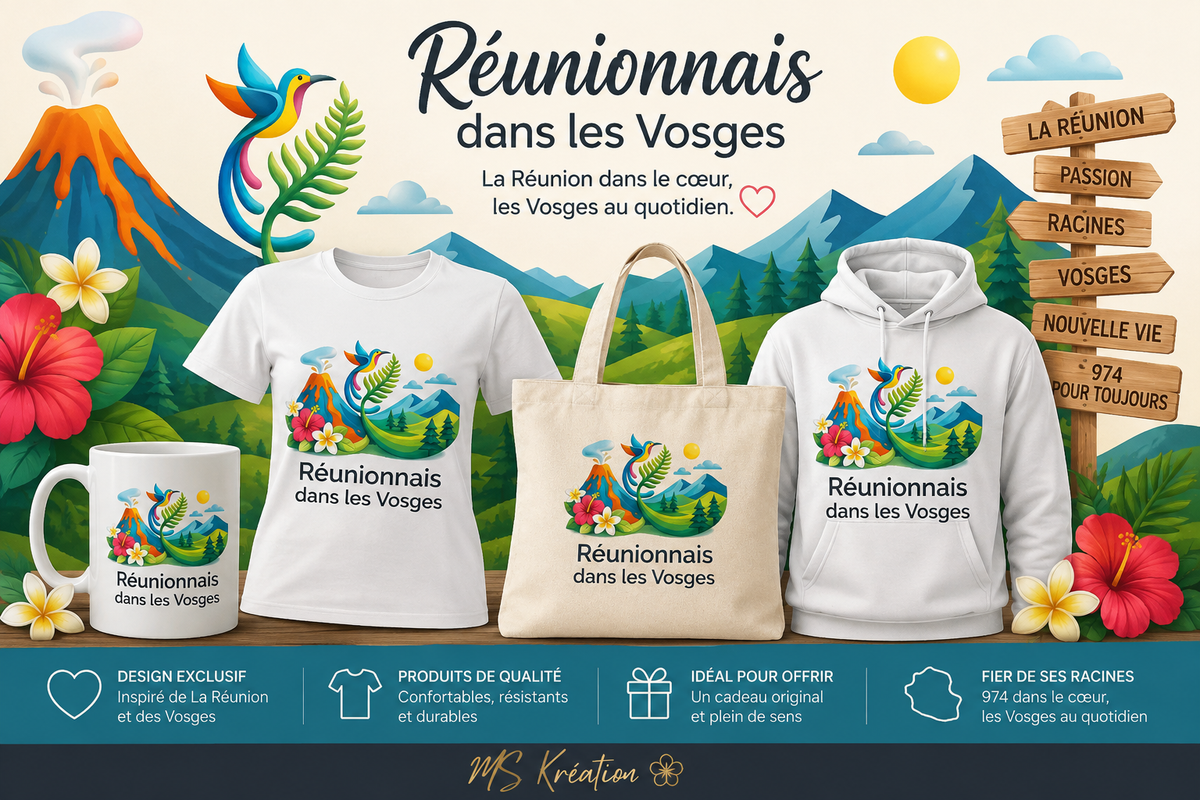 Réunionnais dans les Vosges | Collection 974 – MS Kréation