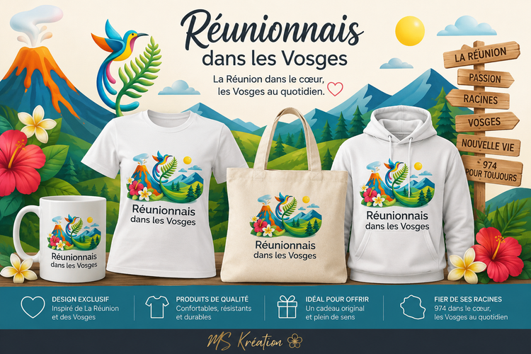 Réunionnais dans les Vosges | Collection 974 – MS Kréation