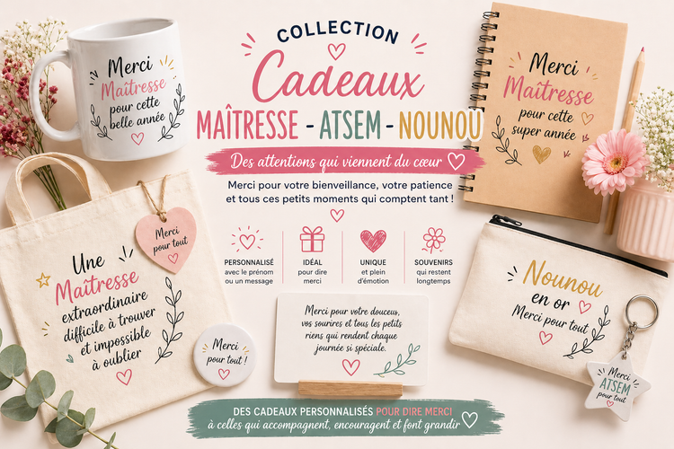 Cadeaux - Maitresses - ATSEM - Nounou