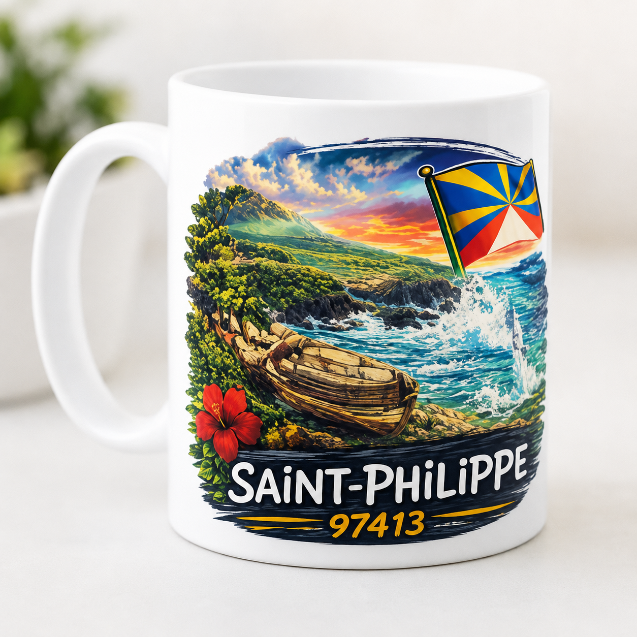 Mug Les Villes de La Réunion