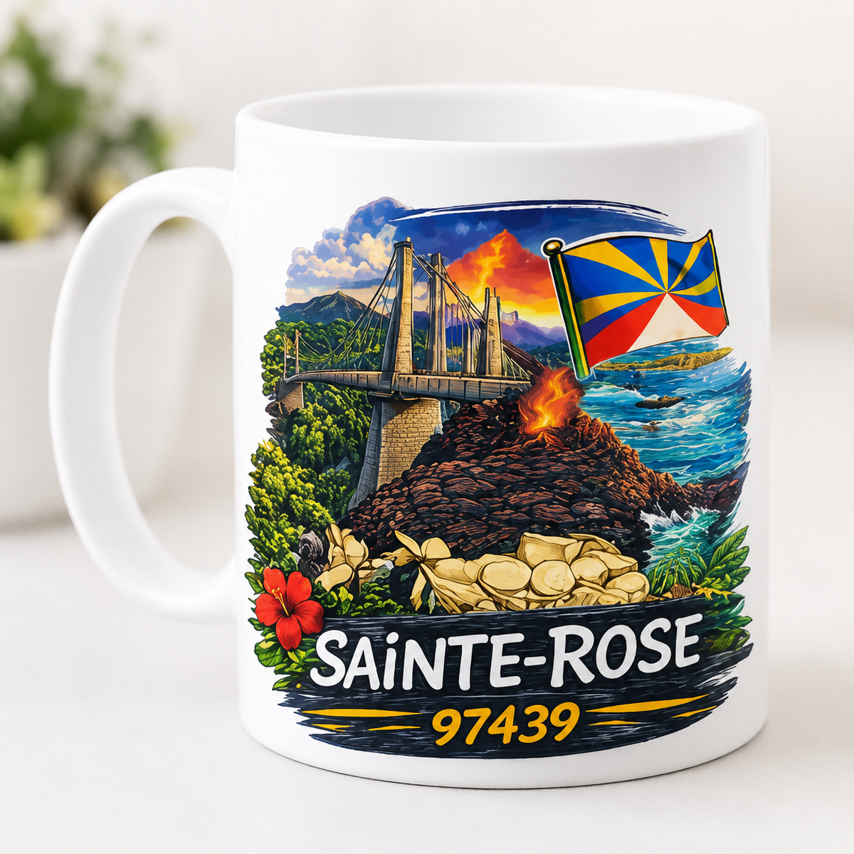 Mug Les Villes de La Réunion