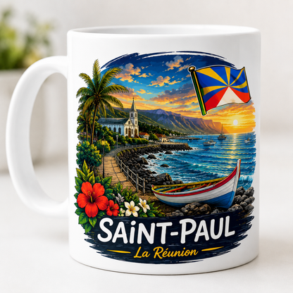 Mug Les Villes de La Réunion