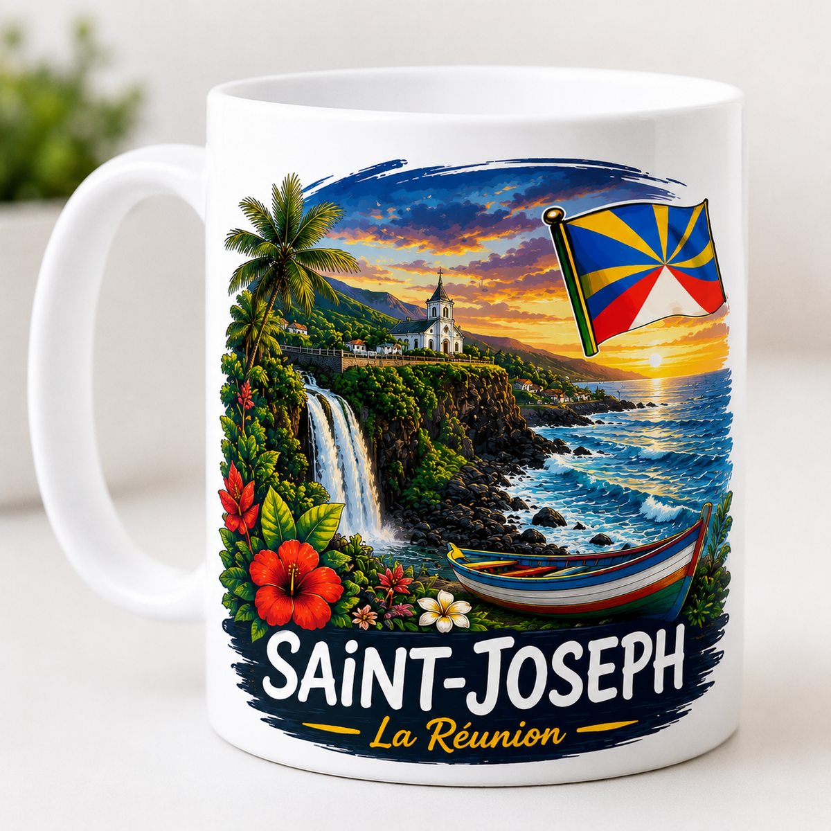 Mug Les Villes de La Réunion