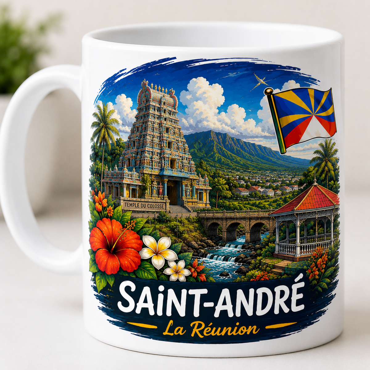 Mug Les Villes de La Réunion