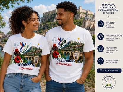 T-shirt Réunionnais ... : un pont entre île et montagne