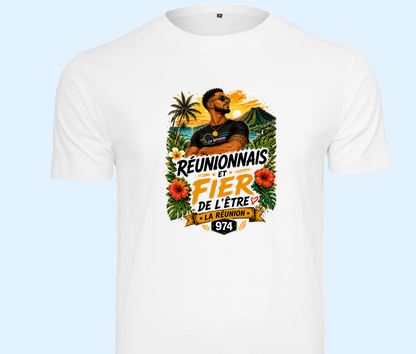 T-shirt Réunionnais et Fier de l'Être