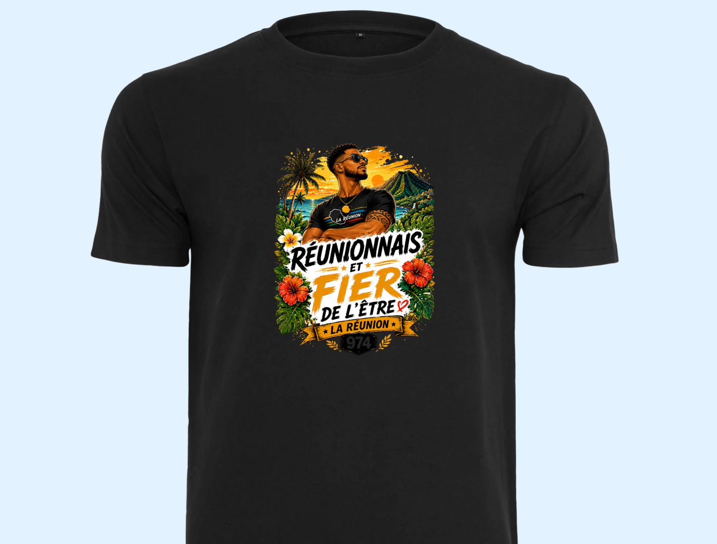 T-shirt Réunionnais et Fier de l'Être