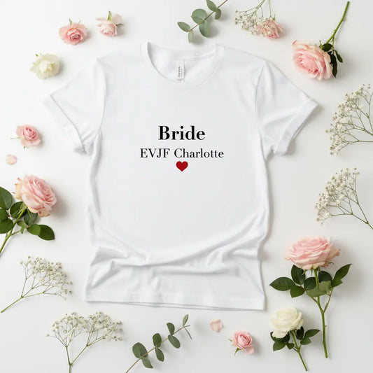 T-shirt EVJF personnalisé – Team Bride MS Kréation