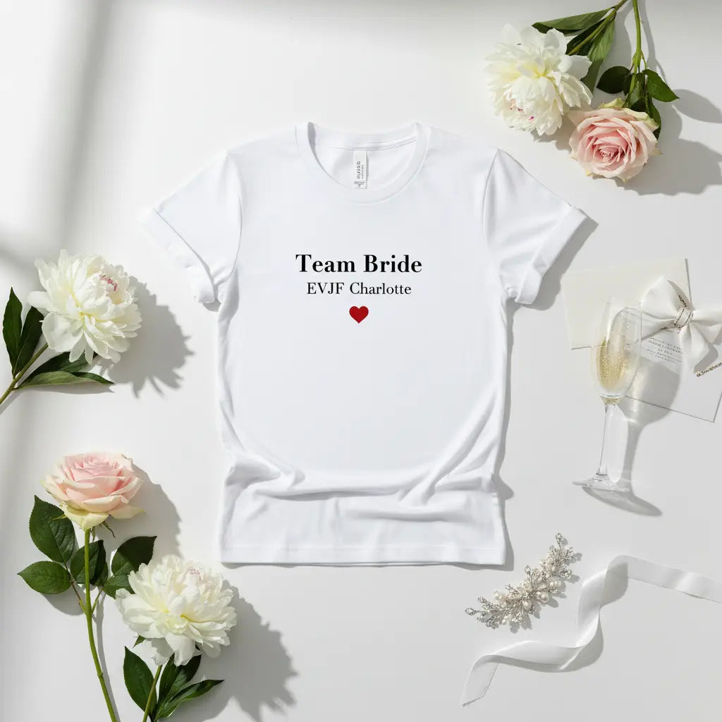 T-shirt EVJF personnalisé – Team Bride MS Kréation
