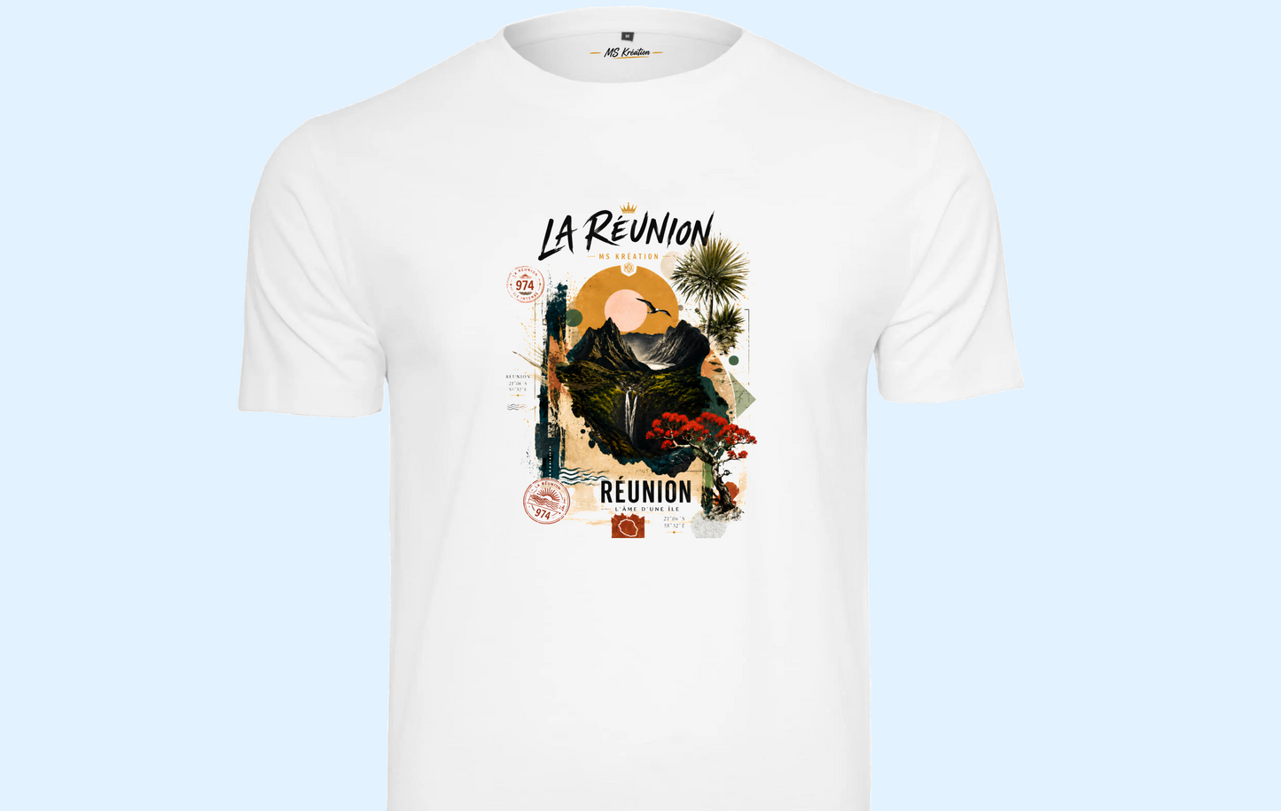 T-shirt "La Réunion – L'Âme d'une Île"