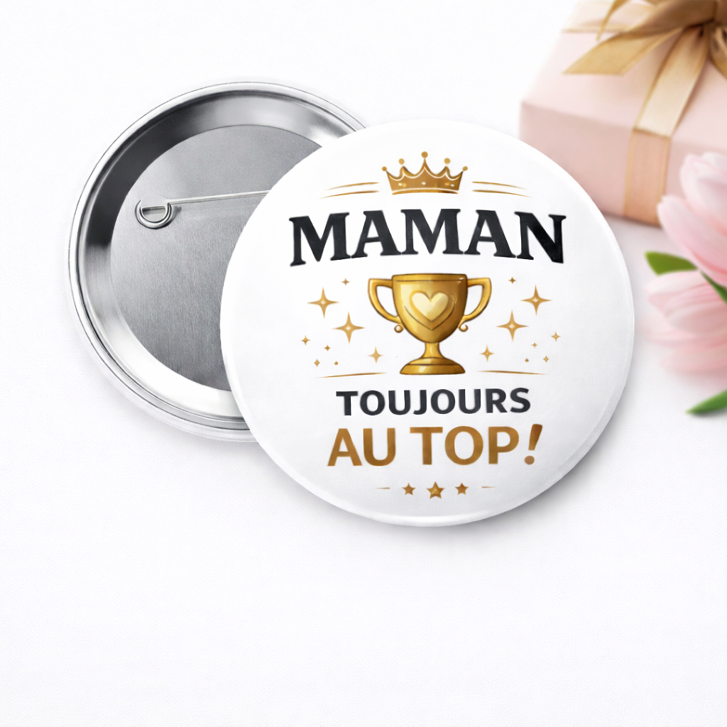 Badge & Magnet Personnalisé Fête des Mères