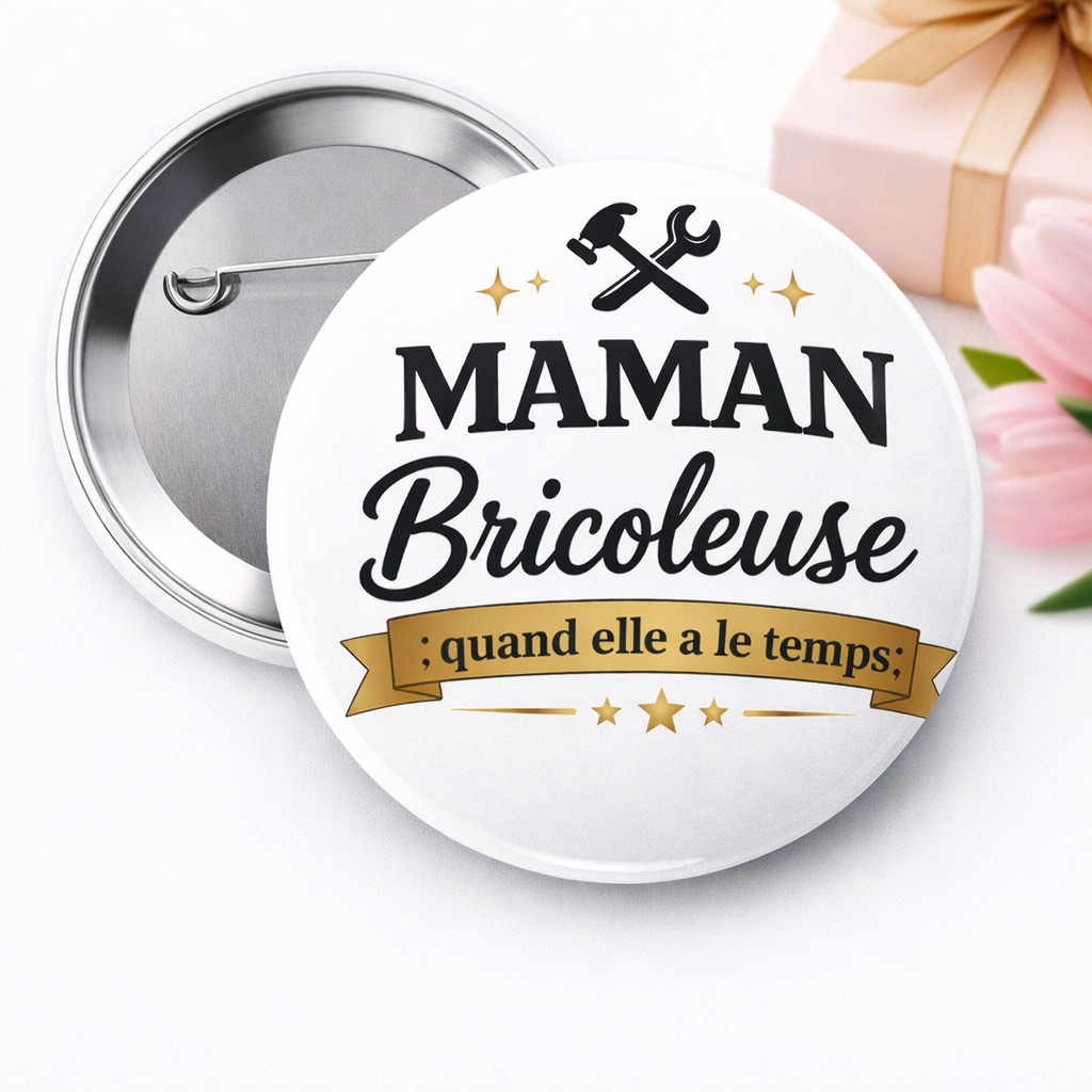 Badge & Magnet Personnalisé Fête des Mères
