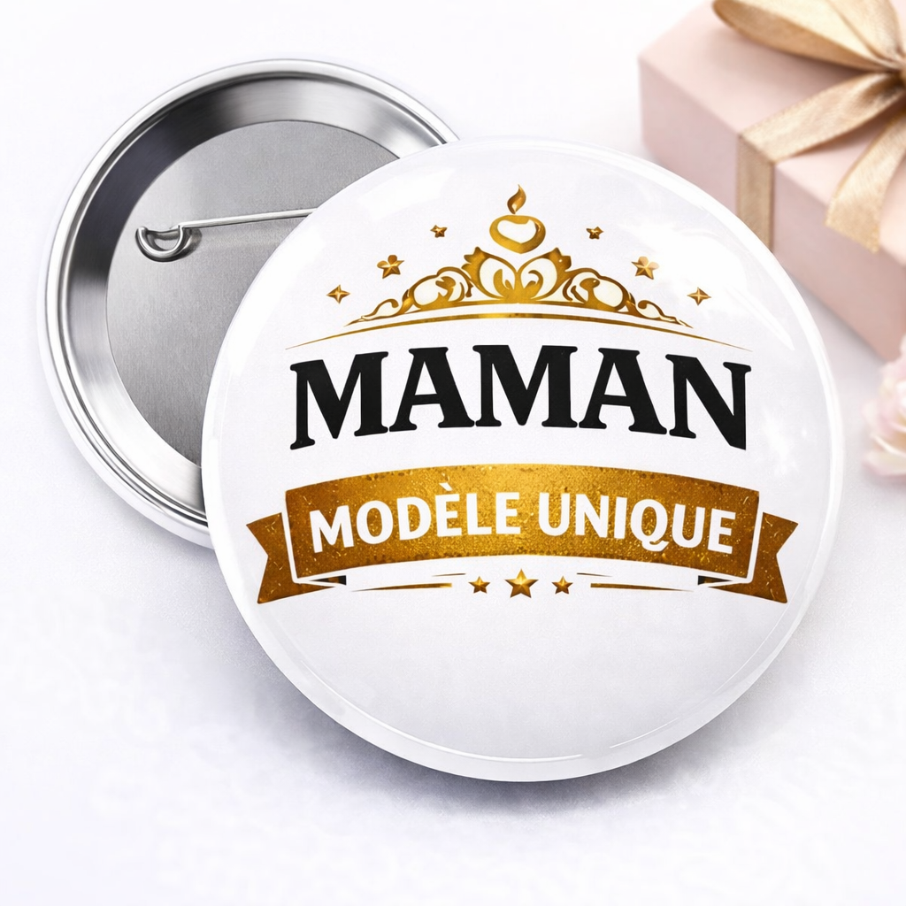 Badge & Magnet Personnalisé Fête des Mères