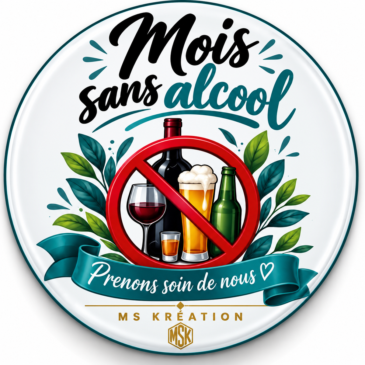 Badge Janvier - Mois sans alcool