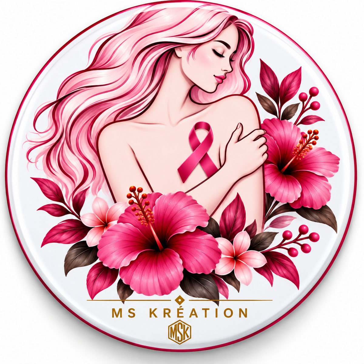 Badge Octobre – Octobre Rose