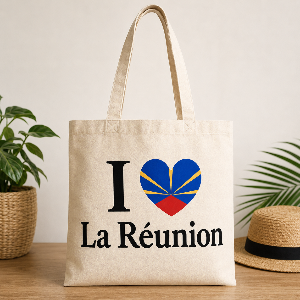 Tote Bag I Love La Réunion – Sac 974 | MS Kréation