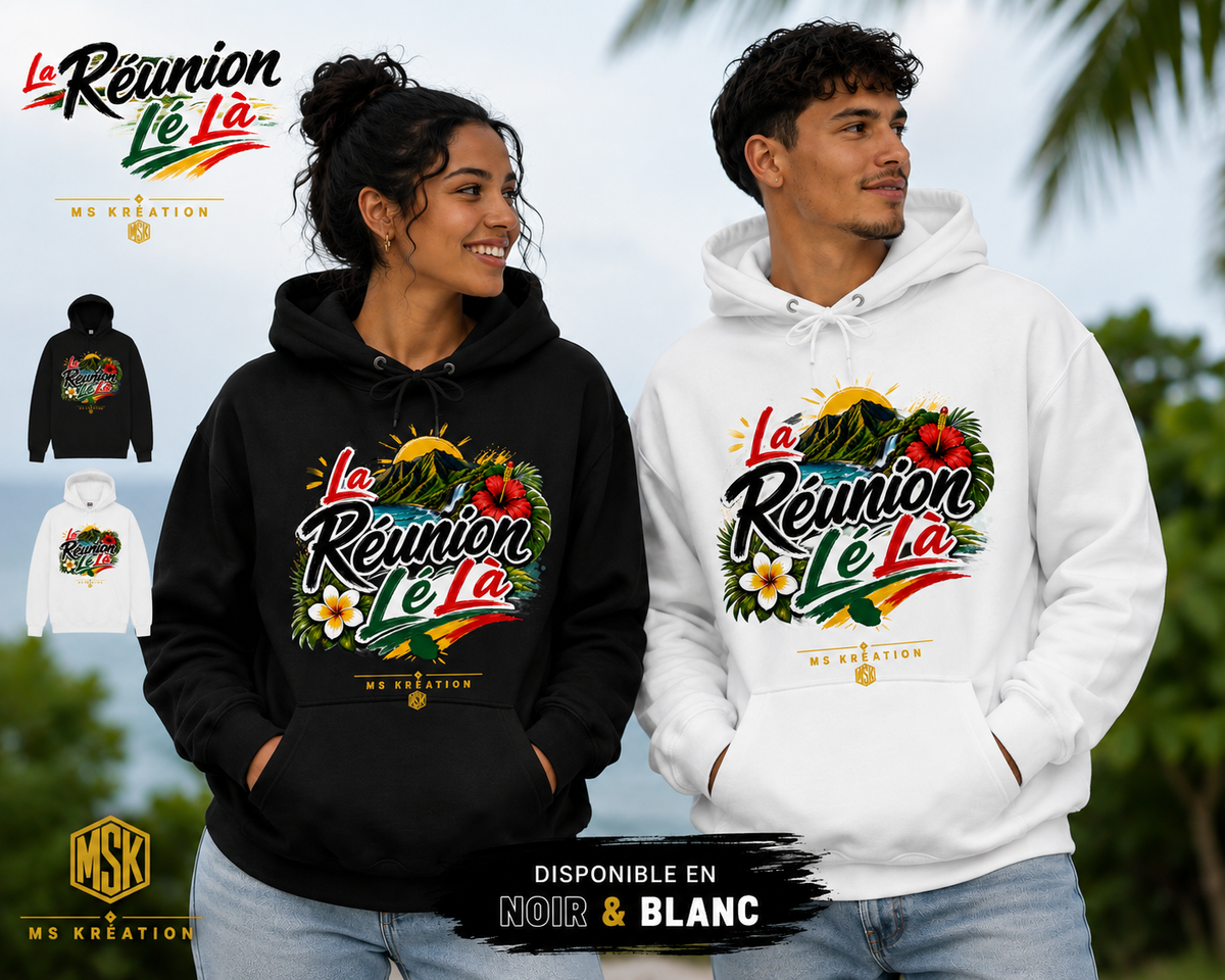Sweat La Réunion Lé Là – Sweat Réunionnais | MS Kréation