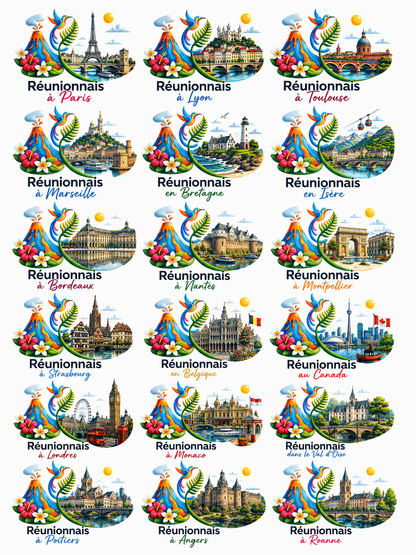 T-shirt enfant "Réunionnais d'ici et d'Ailleurs"