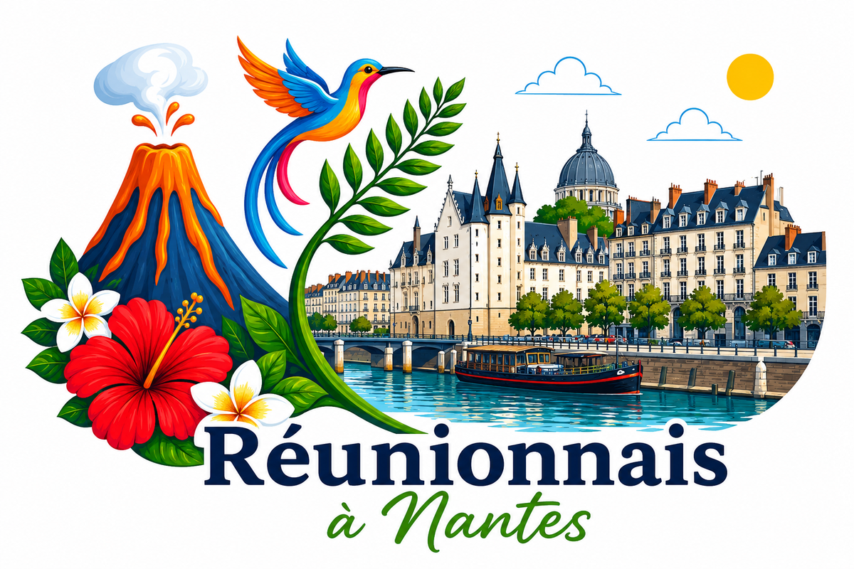 T-shirt Réunionnais ... : un pont entre île et montagne
