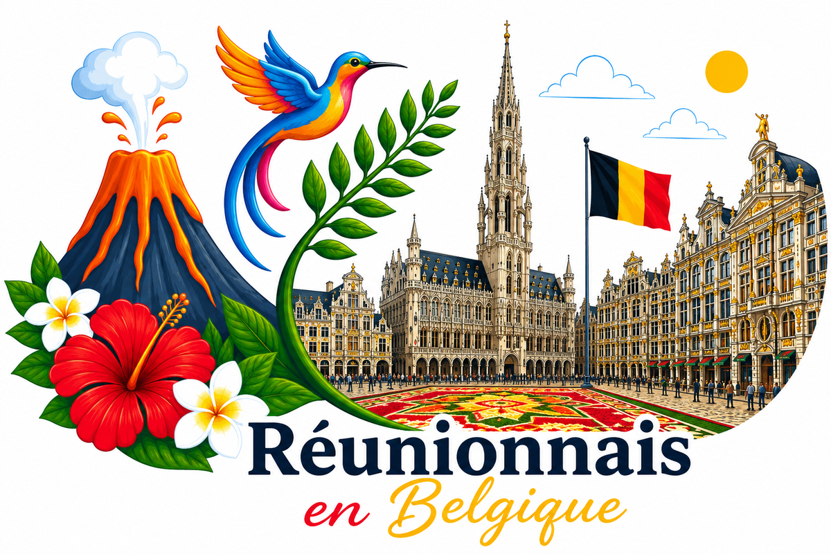 T-shirt enfant "Réunionnais d'ici et d'Ailleurs"