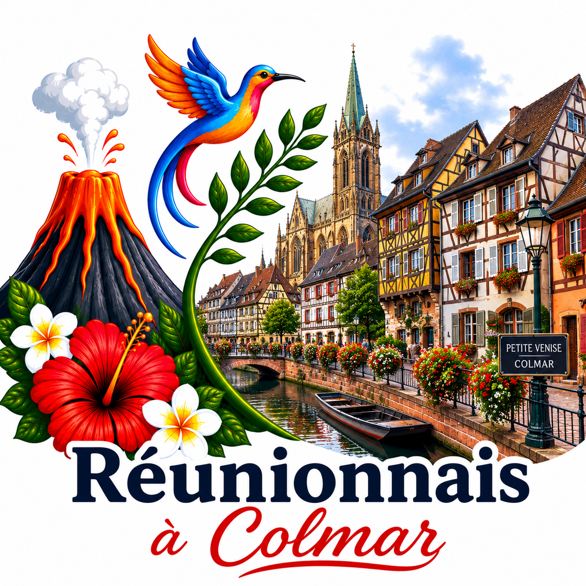 T-shirt enfant "Réunionnais d'ici et d'Ailleurs"