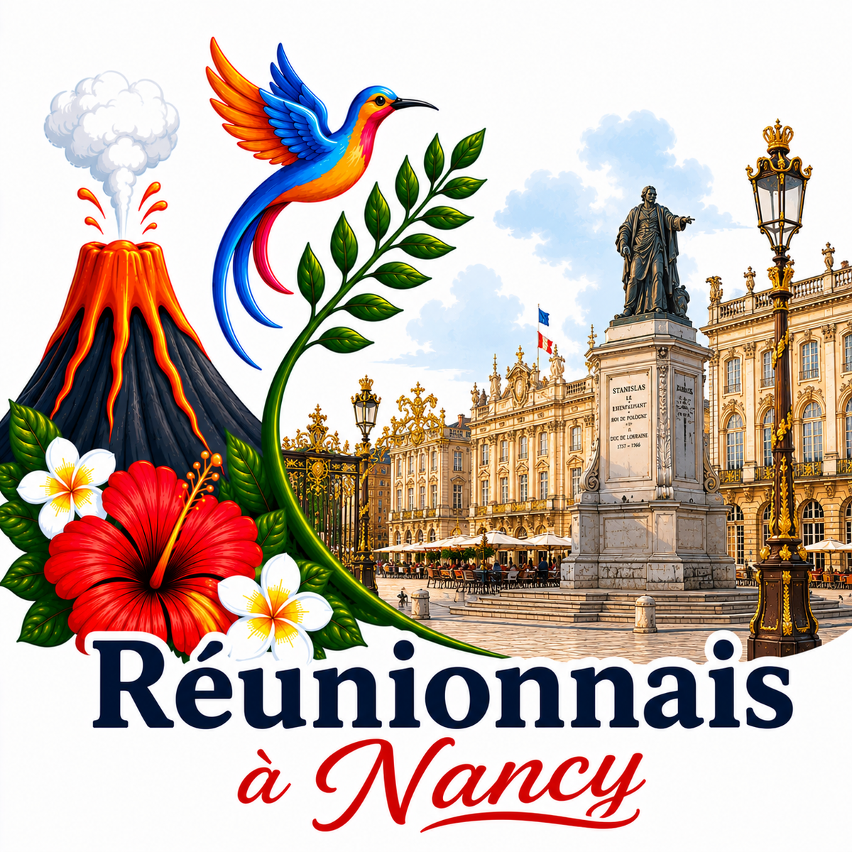 T-shirt enfant "Réunionnais d'ici et d'Ailleurs"