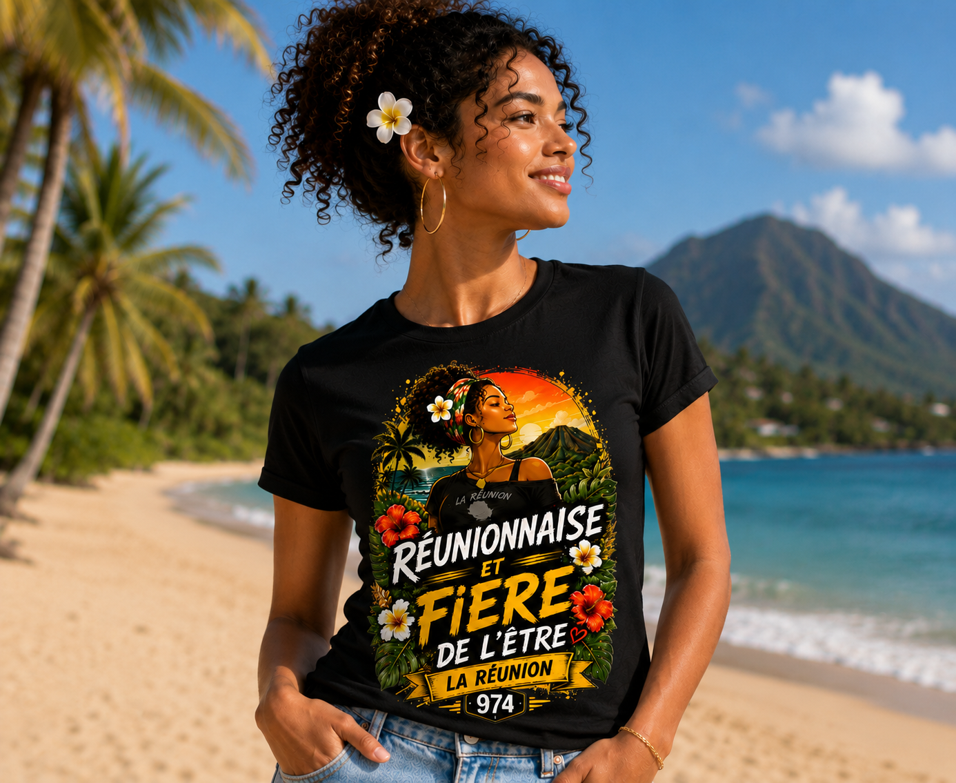 T-shirt Réunionnais et Fier de l'Être