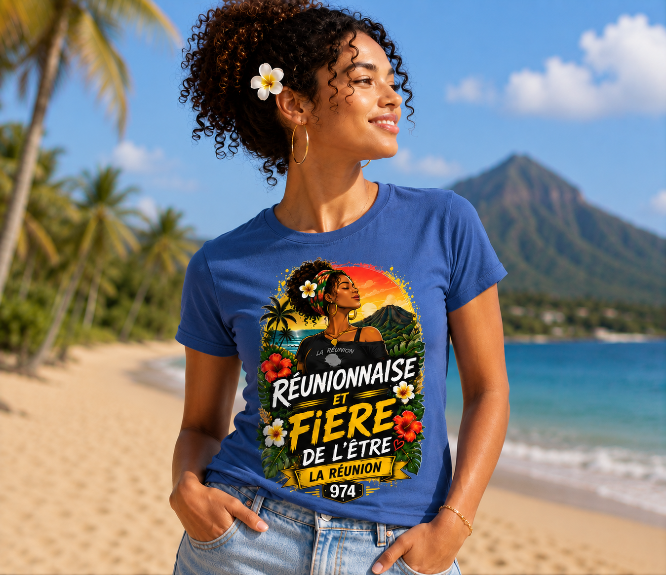 T-shirt Réunionnais et Fier de l'Être