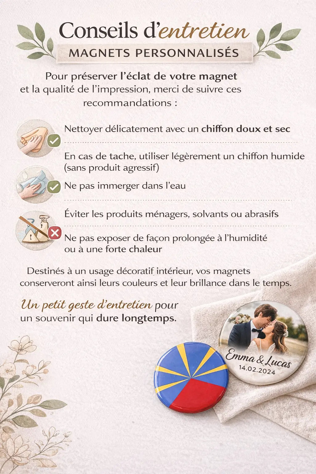 Magnet personnalisé - Fête des Mamies MS Kréation