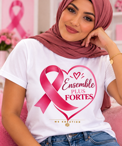 T-shirt Octobre Rose – Ruban Rose & Sensibilisation Cancer du Sein