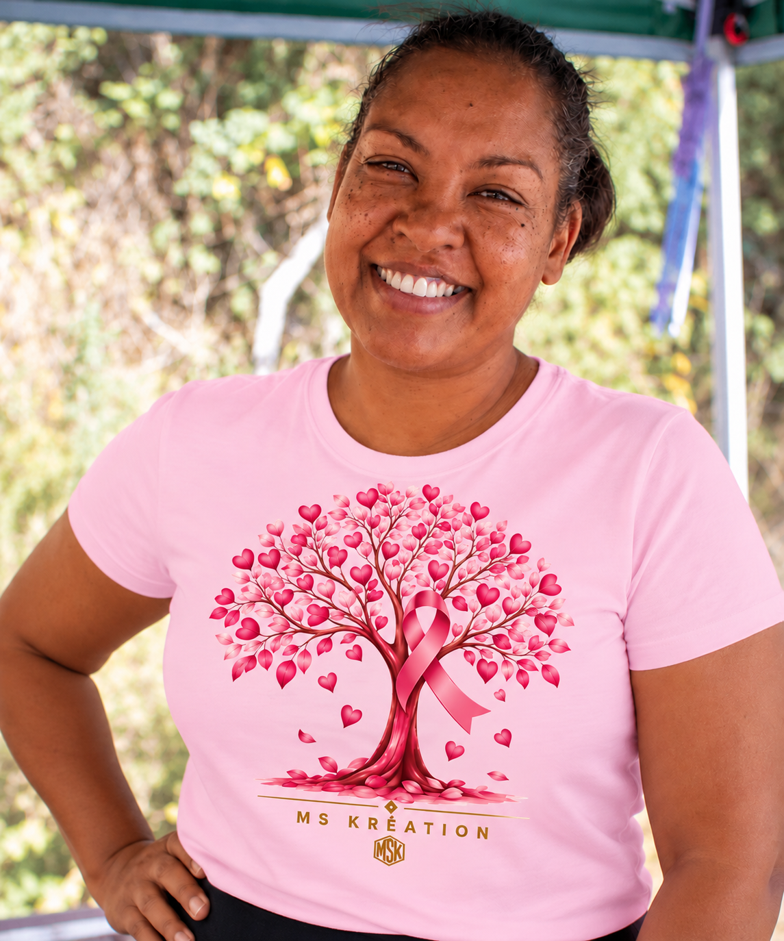 T-shirt Octobre Rose – Ruban Rose & Sensibilisation Cancer du Sein