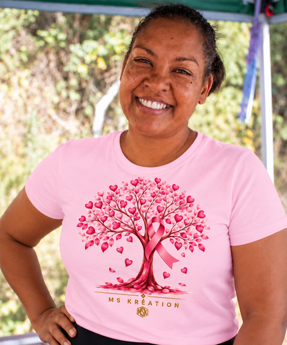 T-shirt Octobre Rose – Ruban Rose & Sensibilisation Cancer du Sein