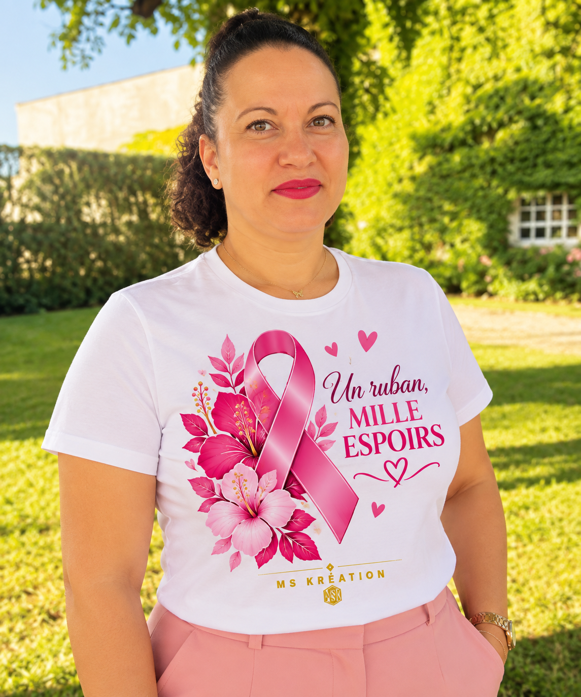 T-shirt Octobre Rose – Ruban Rose & Sensibilisation Cancer du Sein