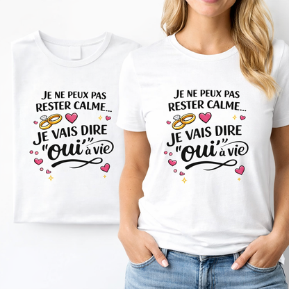 T-shirt EVJF Humoristique – Le t-shirt parfait pour dire OUI MS Kréation