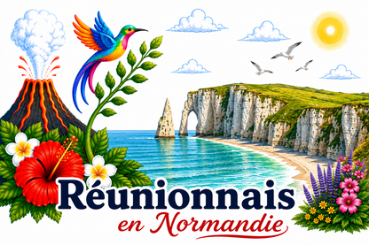 T-shirt Réunionnais ... : un pont entre île et montagne