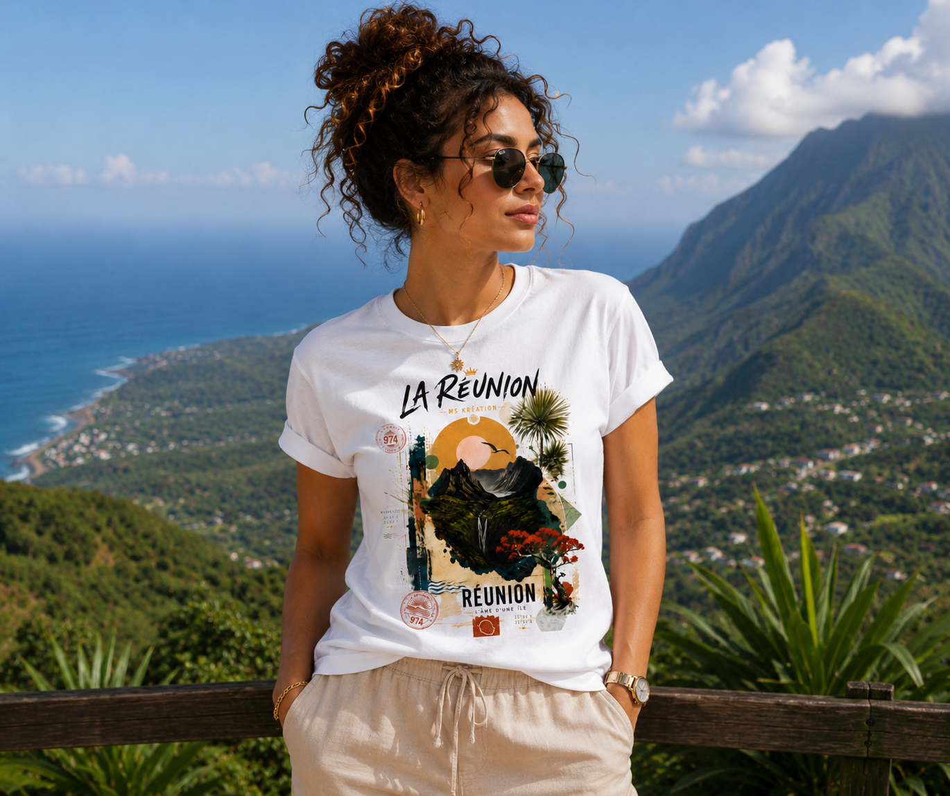 T-shirt "La Réunion – L'Âme d'une Île"