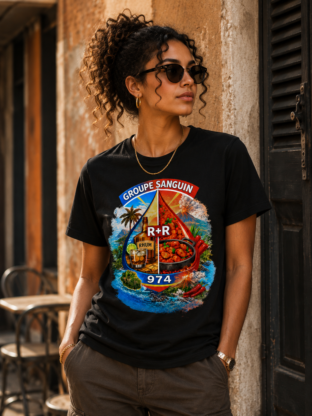 T-shirt Groupe Sanguin 974 – R+R