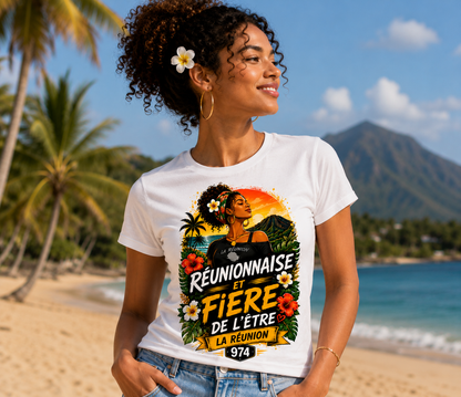 T-shirt Réunionnais et Fier de l'Être