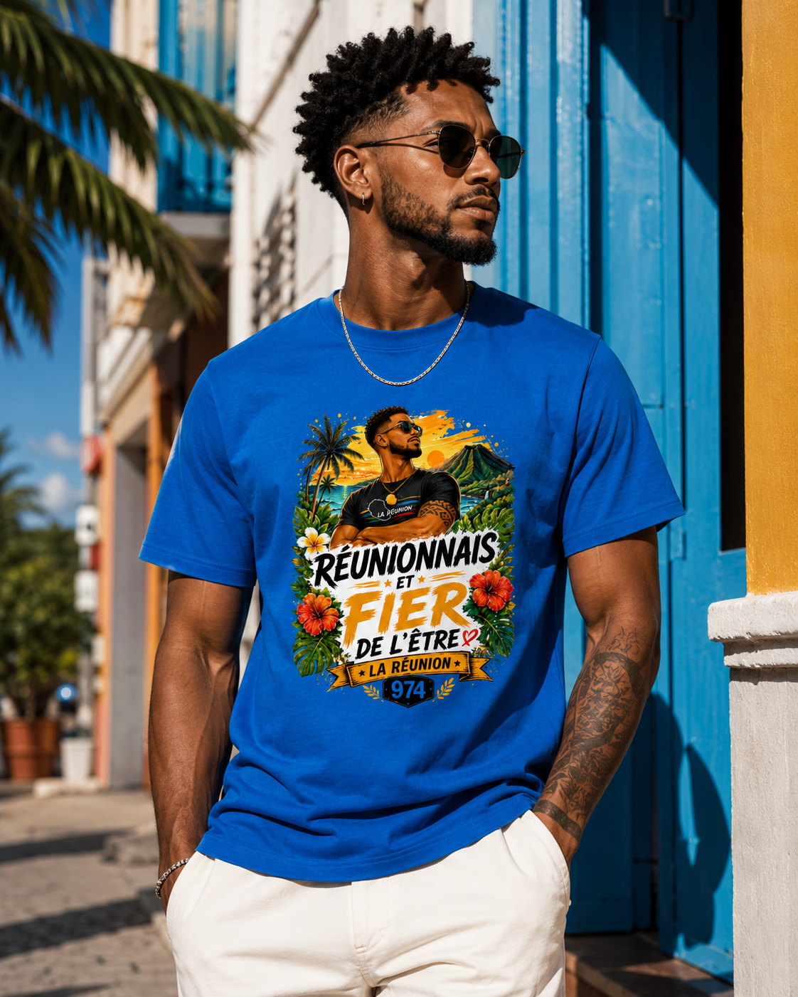 T-shirt Réunionnais et Fier de l'Être