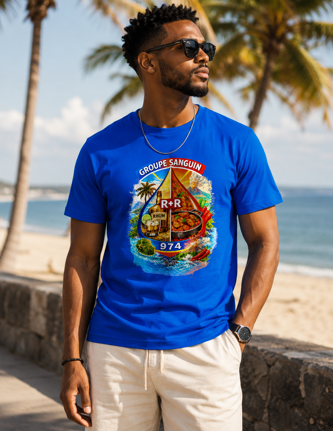 T-SHIRT GROUPE SANGUIN 974 – R+R