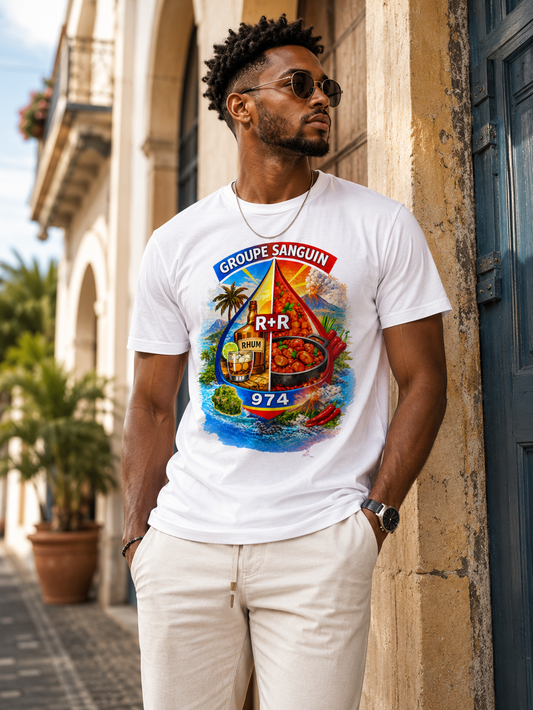 T-SHIRT GROUPE SANGUIN 974 – R+R