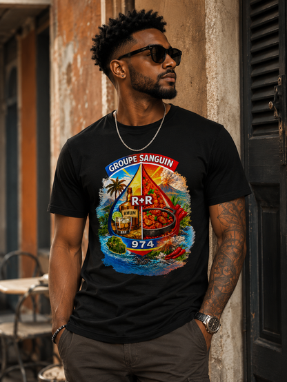 T-SHIRT GROUPE SANGUIN 974 – R+R