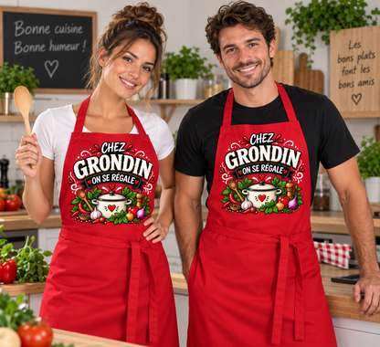 Tablier de cuisine personnalisé prénom ou nom | MS Kréation