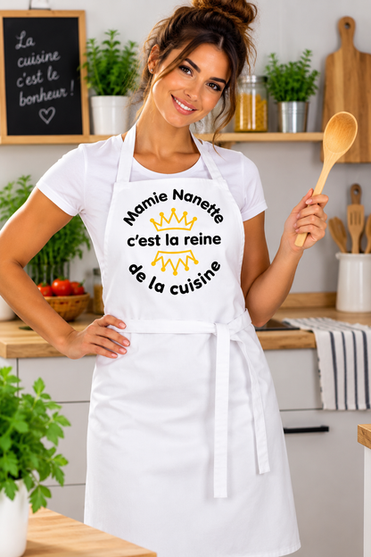 Tablier de cuisine personnalisé prénom ou nom | MS Kréation