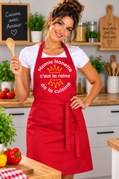 Tablier de cuisine personnalisé prénom ou nom | MS Kréation