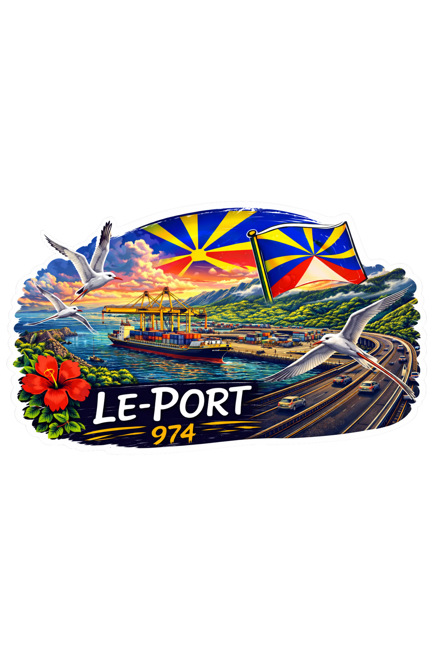 Sticker 974 MS Kréation